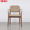 Hot Sale Modern Nature Restaurant Solid Wood Dining Chair With Arm