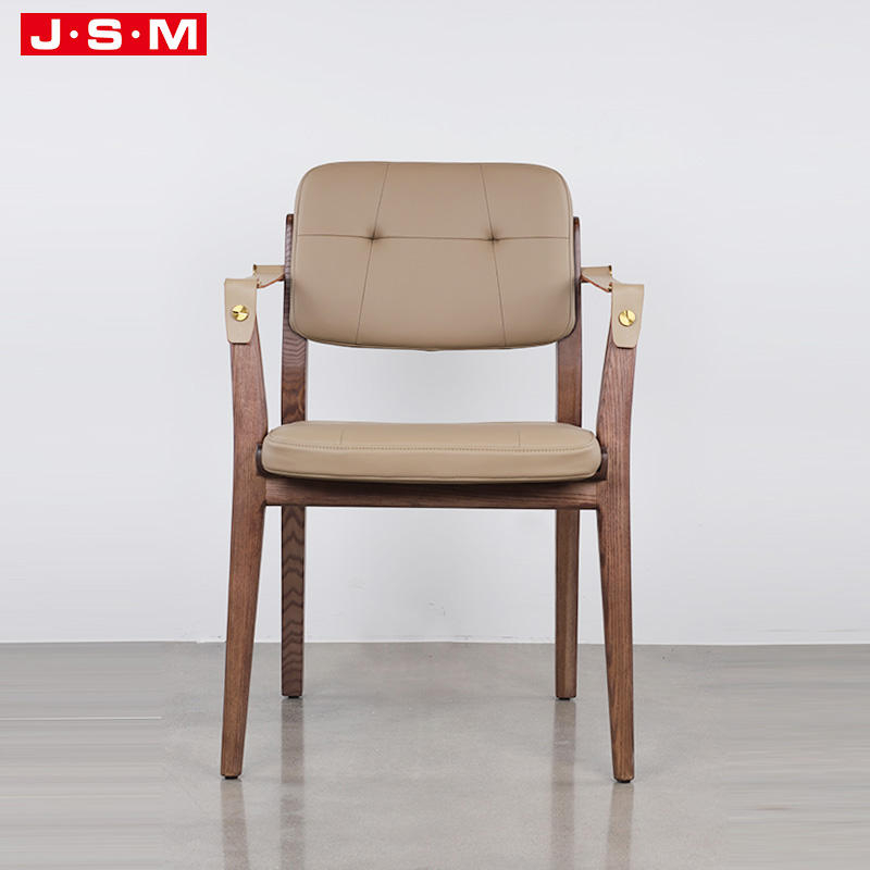 Hot Sale Modern Nature Restaurant Solid Wood Dining Chair With Arm