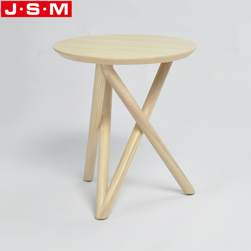 Coffee Veneer Table Top Side Table