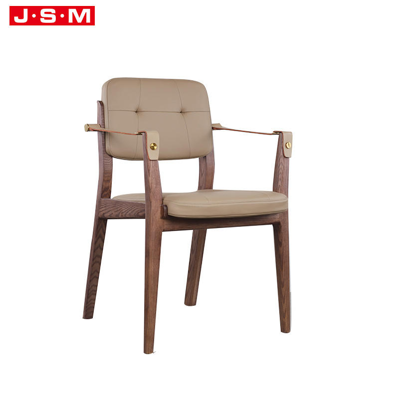 Hot Sale Modern Nature Restaurant Solid Wood Dining Chair With Arm