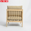 New Design Furniture Lounge Salon Living Room Wooden Fabrics 1 Seat Sofa