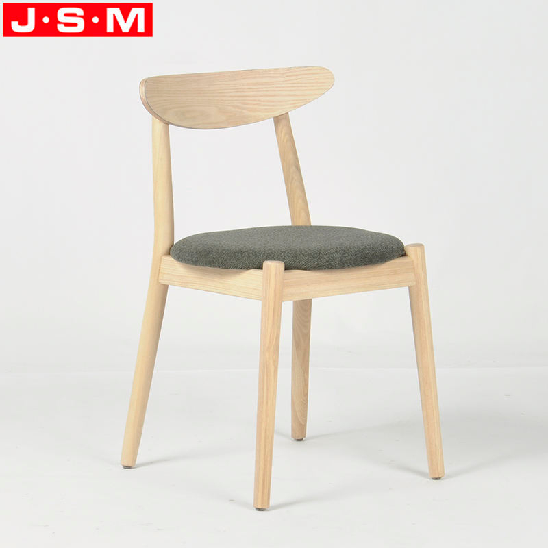 Simple Indoor Outdoor Patio Hotel Dining Room Back Wooden Frame Dining Chair
