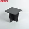 Rustic Sitting Room Living Room Outdoor Small Black Wooden Square Coffee Table