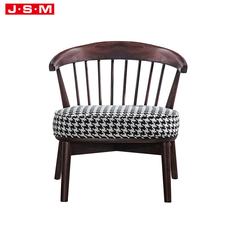 China Suppliers Vintage Upholstered Seat Ash Timber Frame Armless Low Wooden Chair