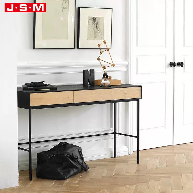 Luxury Buff Cosmetics Metal Base Makeup Desk Traditional Mirror Dressing Vanity Desk