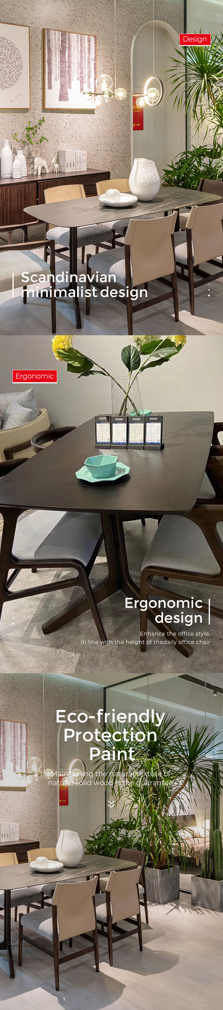 Dining Table 8 Chairs Set