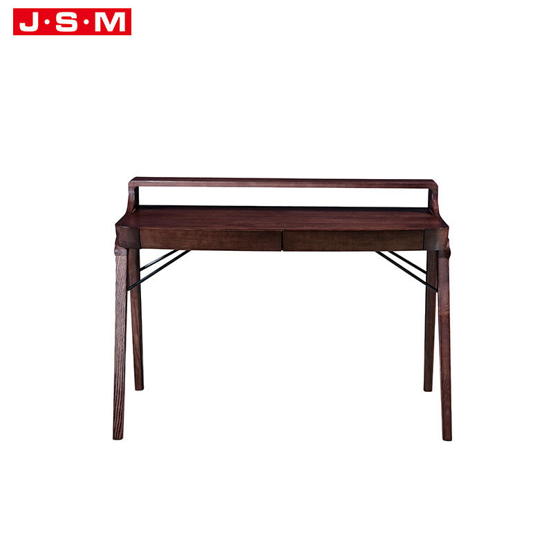 Home Office Ash Timber Base Working Table Drawer Standing Desk
