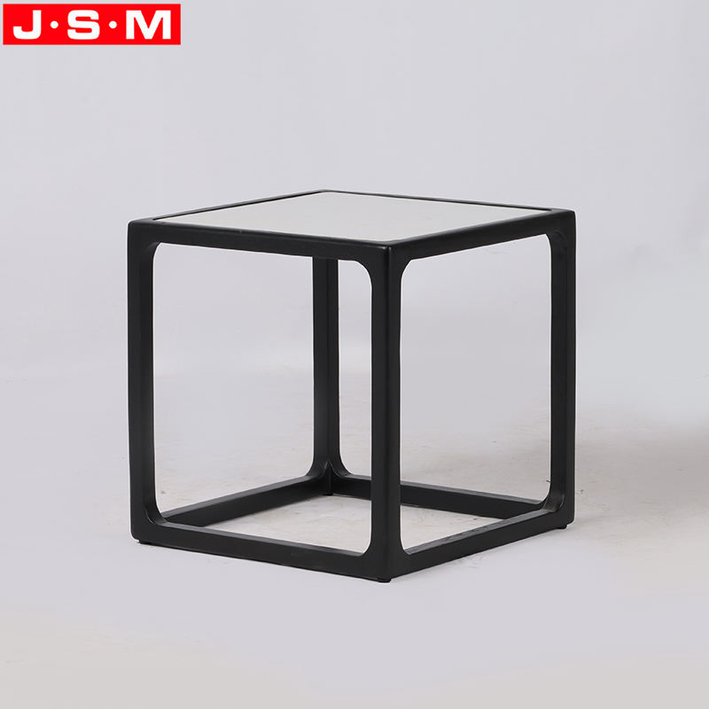 Luxury Style Stone Top Coffee Table Living Room Furniture Ash Frame Side Table Side Table Nearby Side Table Round