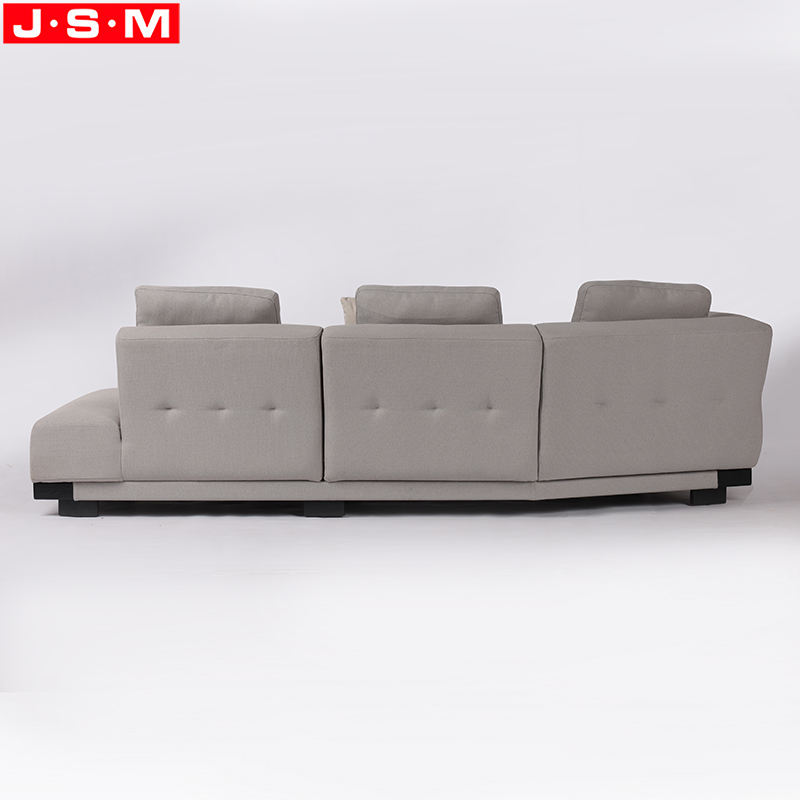 Customized Factory Living Room Sofa Large Fabrics Sofa With 6 Pillows