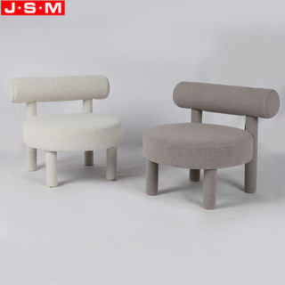 Metal Antique Upholstered Lounge Chair Living Room Fabric Leisure Chairs