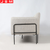Modern Interior Cushion Wooden Frame L Shape Villa Home Furniture Chaise Lounge Sofa