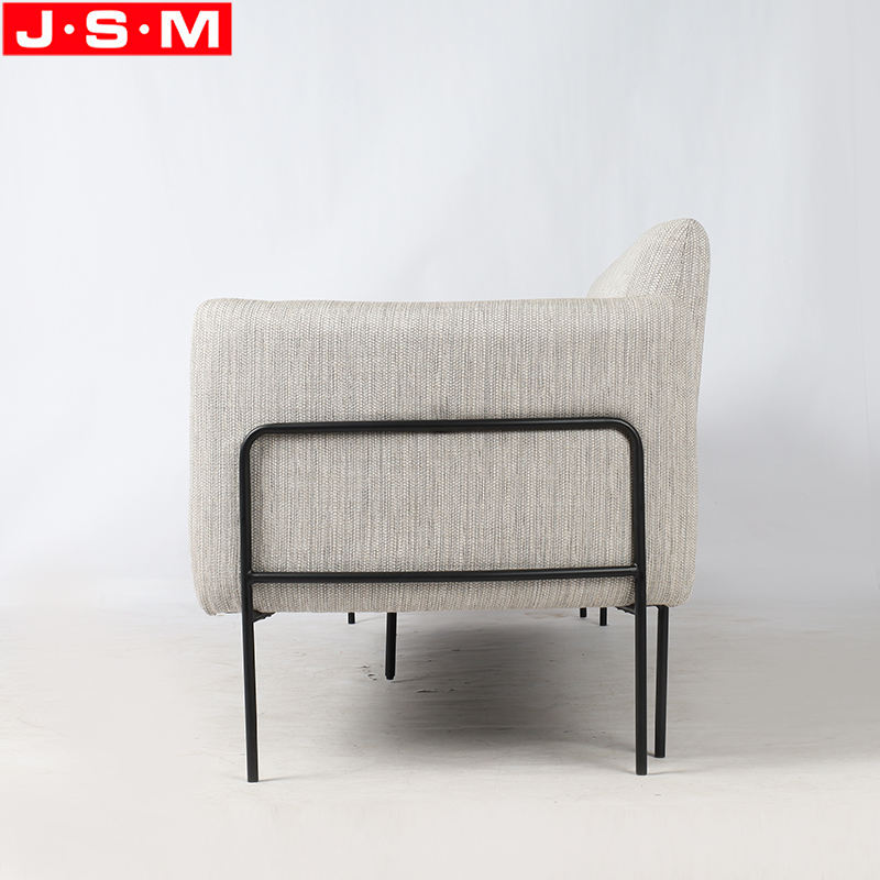 Modern Interior Cushion Wooden Frame L Shape Villa Home Furniture Chaise Lounge Sofa