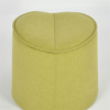 Modern Style Wooden Lounge Dark Khaki Round Stool Space Saving Kids Chair Ottoman Stool