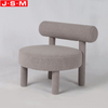Metal Antique Upholstered Lounge Chair Living Room Fabric Leisure Chairs