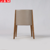Nordic Modern Foam And Fabric Cushion Wood Dining Chair Single Wooden Dining Chair
