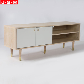 Modern Veneer Carcase Living Room Furniture Ash Timber Wooden TV Cabinet