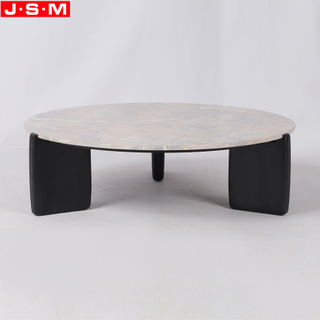 New Design Modern Home Decorative Artificial Marble Coffee Tea Table