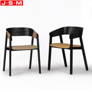 Living Room Restaurant Chair Wood Back Dining Chair With Paper Sting