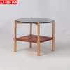 New Shaped Round Modern Coffee Table And End Tables Side Table With Interlayer