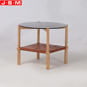 New Shaped Round Modern Coffee Table And End Tables Side Table With Interlayer