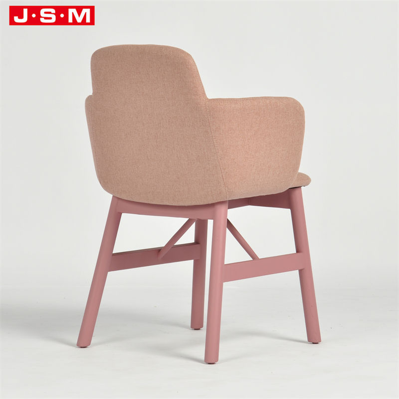 Restaurant Fabric Upholstered Home Furniture Pu Wooden Dining Chairs