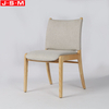 Ash Timber Modern Dining Chair Wood Restaurant Fabric Gray Dining Chair With Wood Legs
