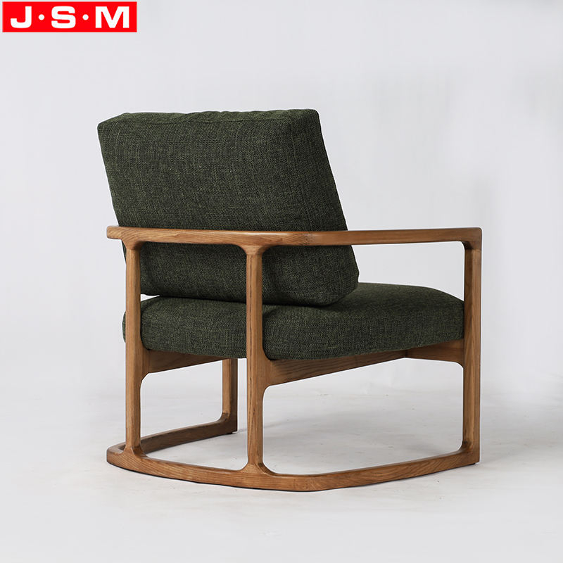 Wholesale Design Wooden Armchair Soft Foam And Fabric Relaxing Leisure Living Room Recline Chair Sofa