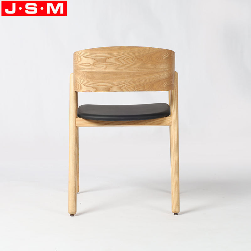 Custom Restaurant Dining Room Wood Upholstery Veneer Backrest Dinning Chairs