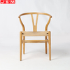 Good Quality Paper Rope Seat Ash Timber Frame Solid Wood Dining Chairs
