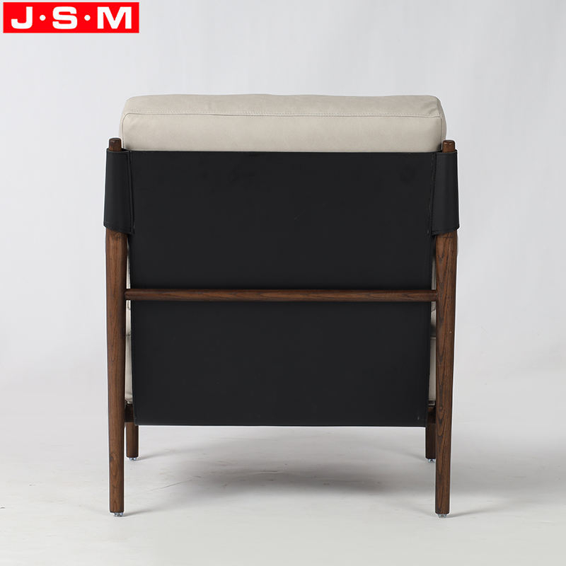 High Quality Wooden Base Single Seater Cushion Seat Armchairs For Living Room