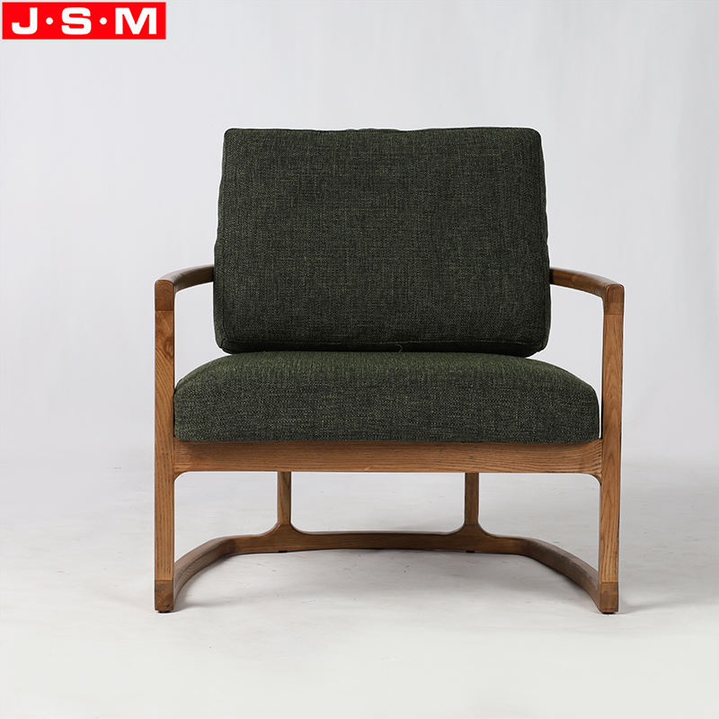 Wholesale Design Wooden Armchair Soft Foam And Fabric Relaxing Leisure Living Room Recline Chair Sofa