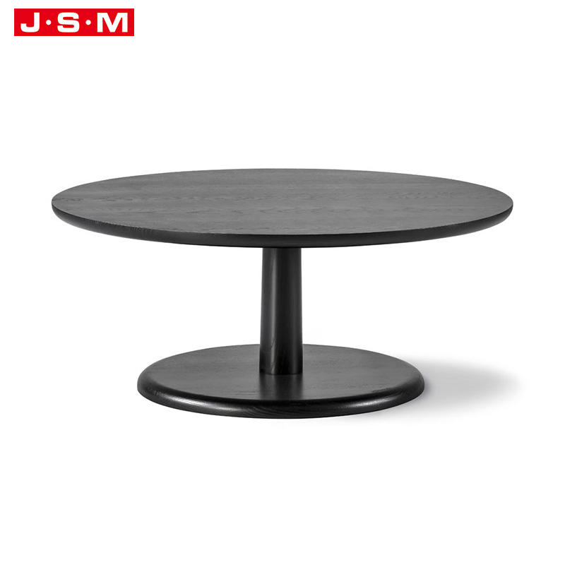 Nordic Modern Living Fancy Minimalist Industrial Room Round Wooden Coffee Shop Table