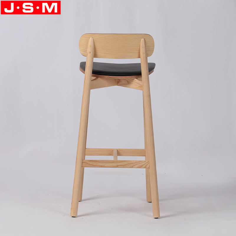 Modern Wooden Design Elegant Bar Stool Armless High Bar Stool Chair