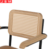 Luxury PU Or Fabric Upholstery Home Comfortable Swivel Executive Ash Metal Frame Arm Rest Office Chairs With Rattan Back