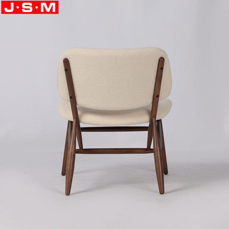 Leather Designer Wooden Armchair Hotel Room Leisure Soft Comfortable Chair