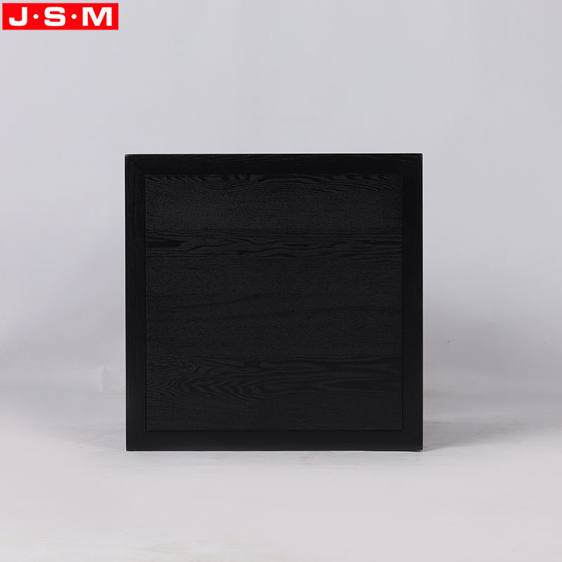 Simple Nordic Square Living Room Wood Black Small Side End Coffee Table