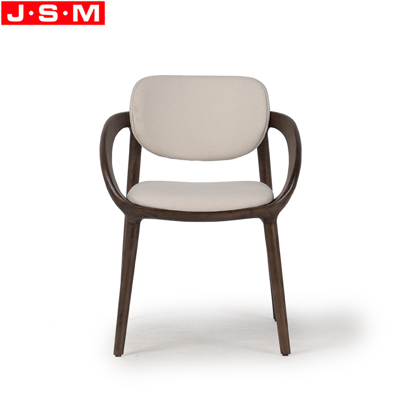 Wood And Fabric Dining Chair