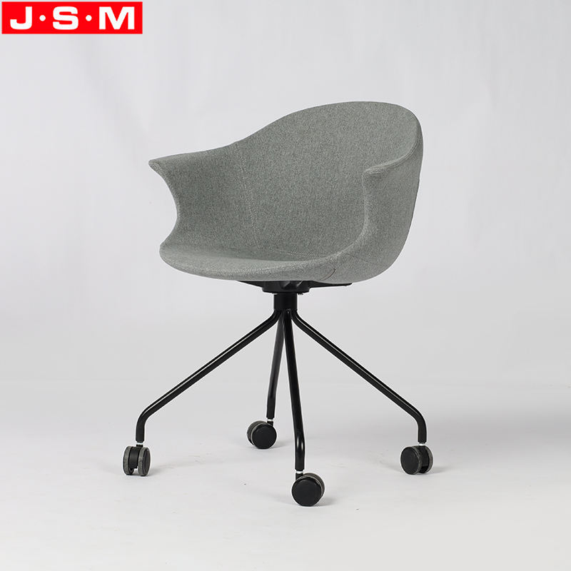 Fabric Seat Rotatable Powder Coating Metal Base Office Furniture Office Chair