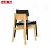 Luxury Ash Timber Base Outdoor Italian Wooden Restaurant Dining Chair