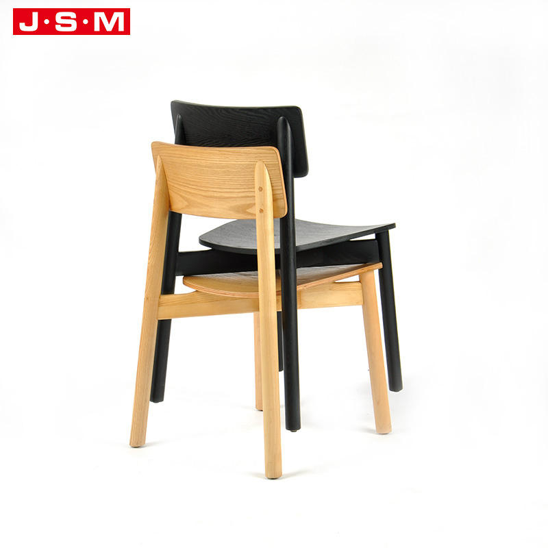 Luxury Ash Timber Base Outdoor Italian Wooden Restaurant Dining Chair