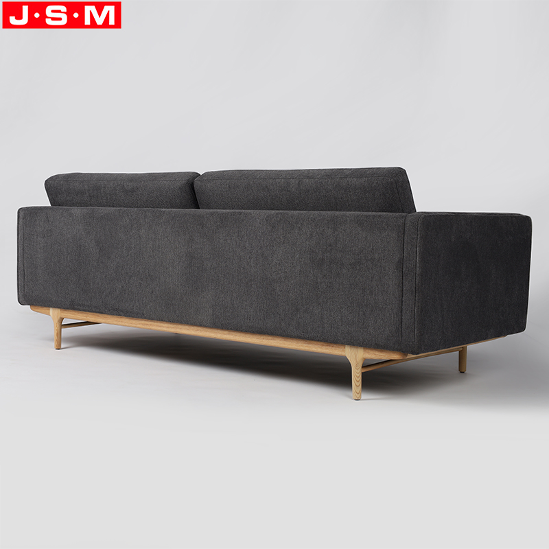 Modern Style Wooden Fabric Sectional Sofa