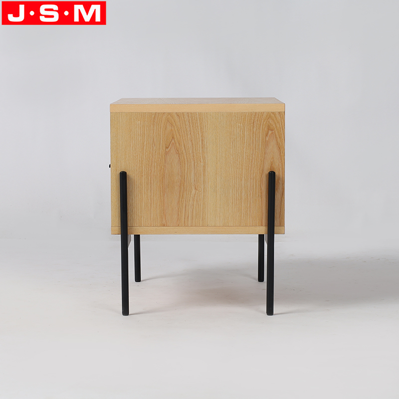 low nightstand with drawers