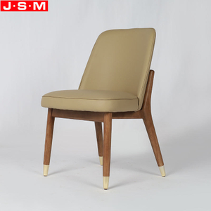 Durable Restaurant Chair Dining Room Armless Cushion Seat Solid Wooden Dining Chair