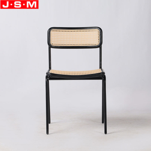 Factory Cheap Stackable Chair Rattan Seat Back Dining Chair For Dining