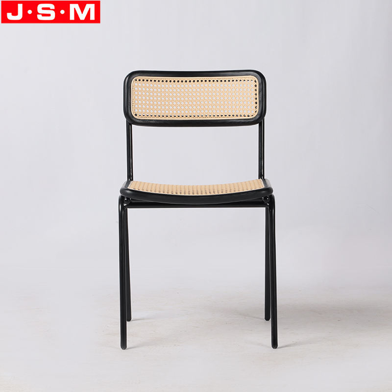 Factory Cheap Stackable Chair Rattan Seat Back Dining Chair For Dining