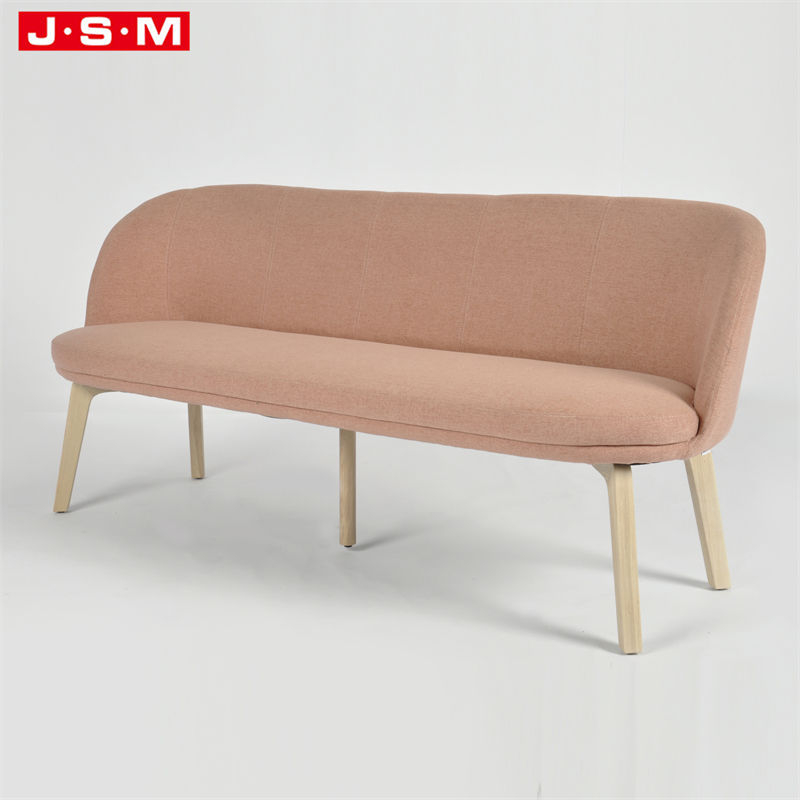 Nordic Modern European Style Five Star L Shape Armchair Furniture Velvet Wooden Leather Sofa