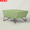 Metal Frame Modern Bedroom Chair Living Room Furniture Ottoman Stool