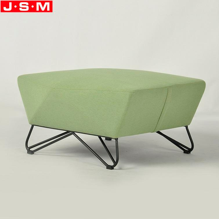 Metal Frame Modern Bedroom Chair Living Room Furniture Ottoman Stool