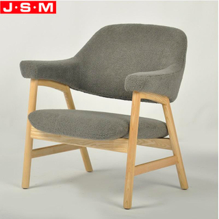Hot Sale Grey Upholstery Armchair Wooden Frame Single Seat Armchair