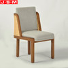 High Performance Ash Timber Frame Comfortable Seat Cushion Brown Dining Chair Without Armrests